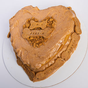 Heart Dog Cake